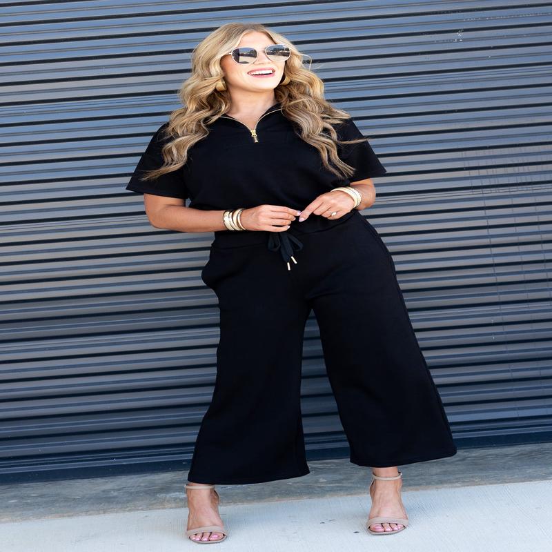 The Lux Collection Cropped Pant - Black | TWT Exclusive