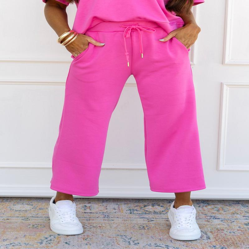 The Lux Collection Cropped Pant - Pink | TWT Exclusive - SALE
