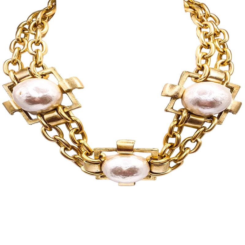 Yochi Bring Me Peace Pearl Necklace