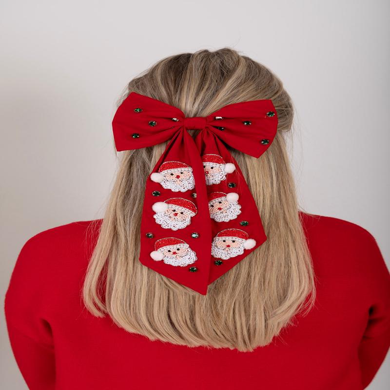 Better Be Nice Santa Hair Bow