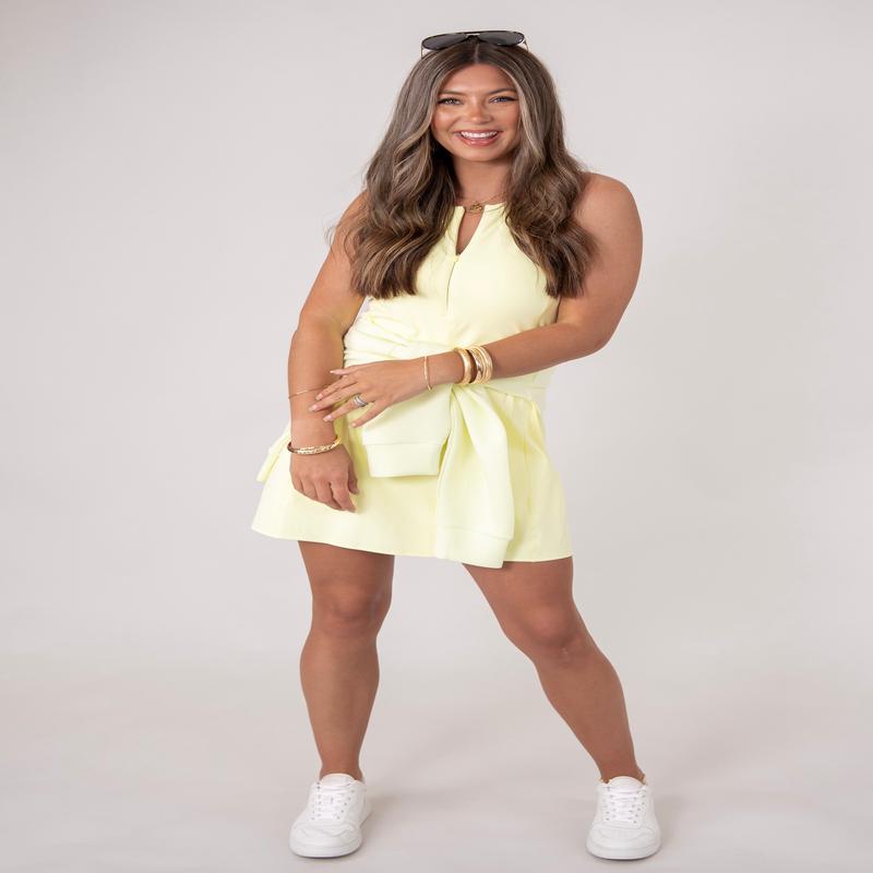 Booty Boost Zip Front Dress - Lemon Lime | Spanx - FINAL SALE