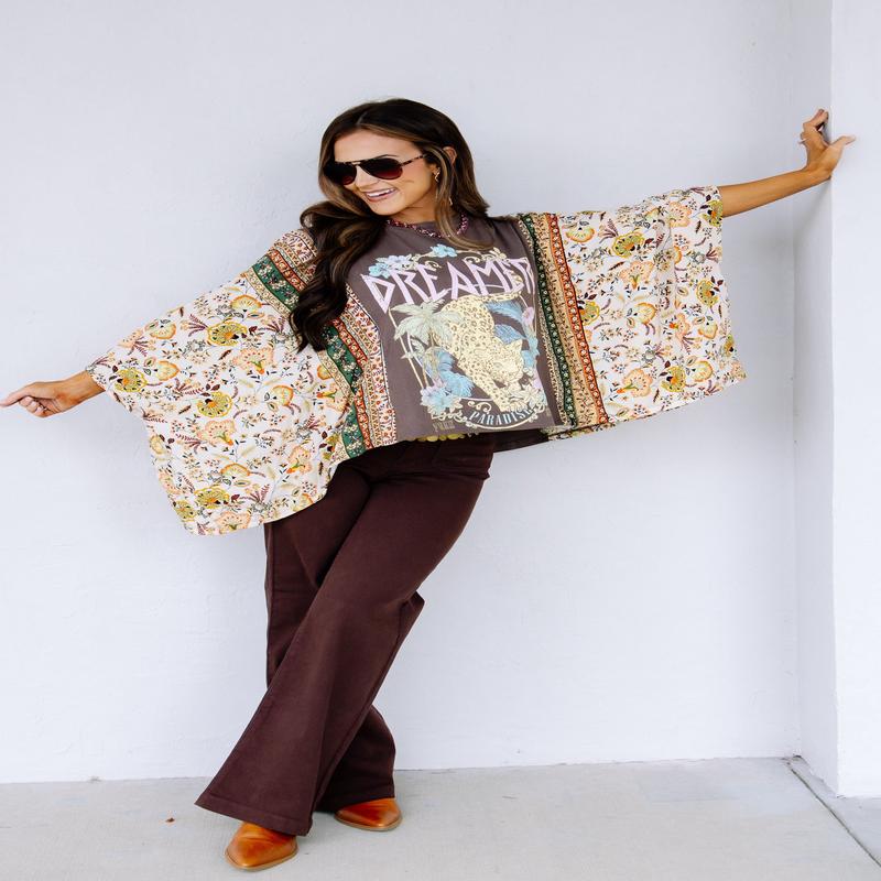 Dreamer Leopard Paradise Short Sleeve Tee