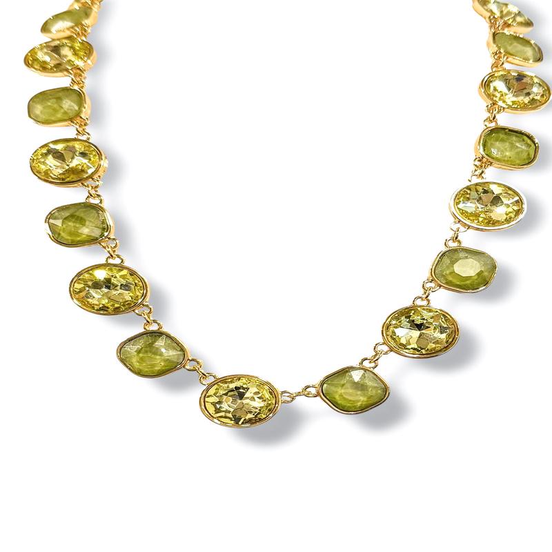Favorite Moments Green Stone Necklace