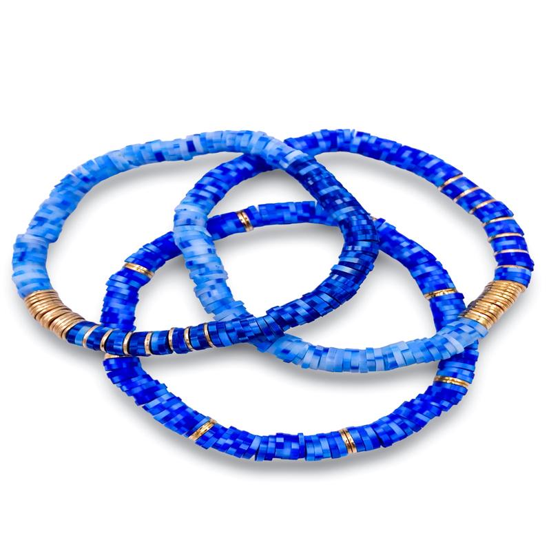 Holding It Together Bracelet Set - Blue