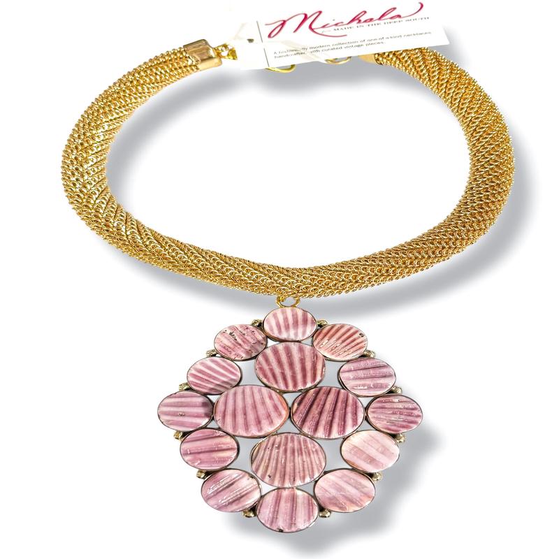 Made in the Deep South 1960s Spiny Oyster Shell 1970s Necklace