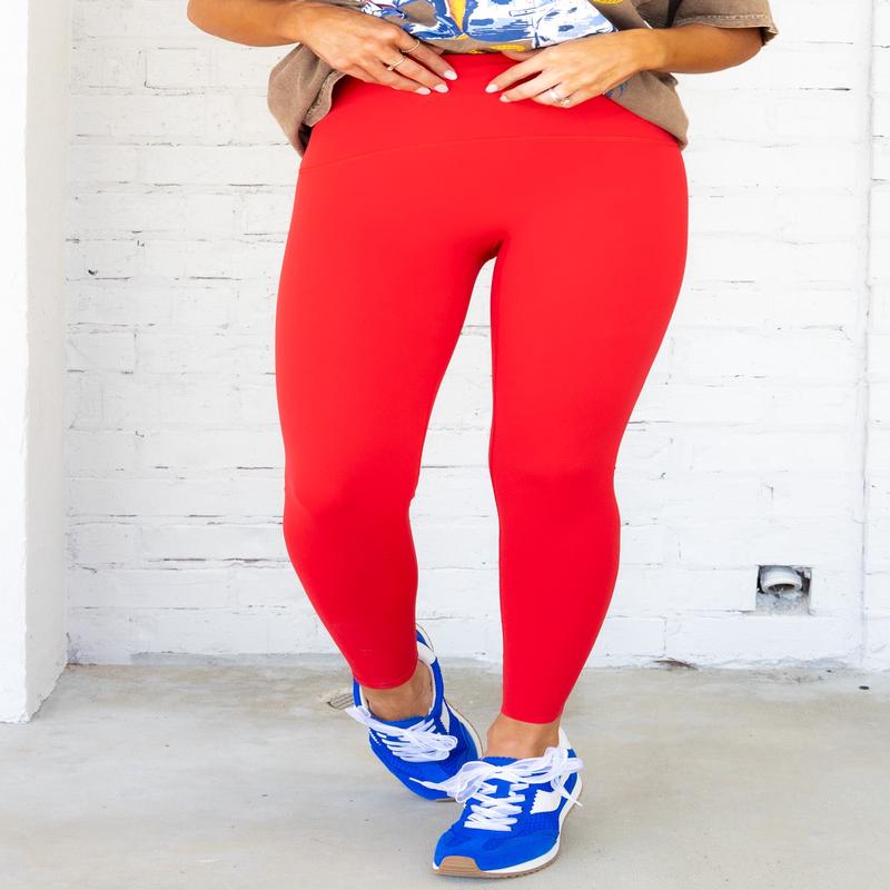 Spanx Red Booty Boost Full Length Legging