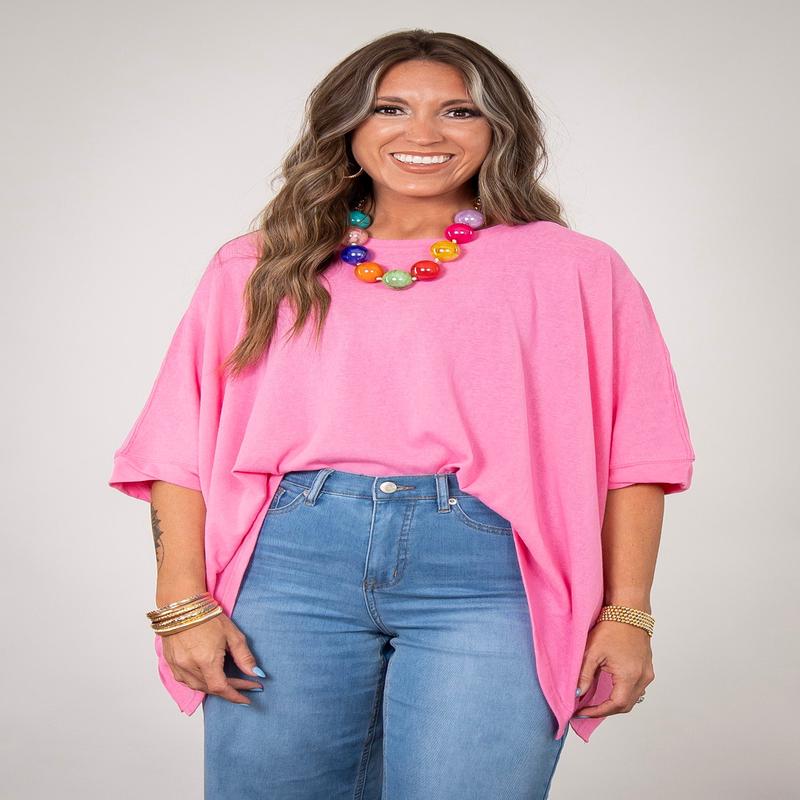 In Full Swing Top - Azalea Pink - FINAL SALE