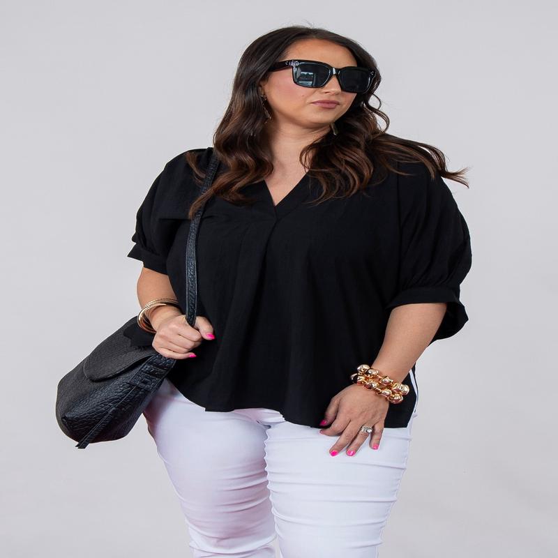 Whirlwind Top - Black - FINAL SALE