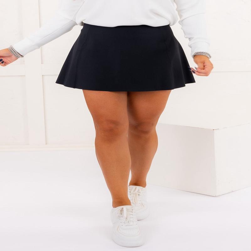 Booty Boost Core Luxe Skort - Black | SPANX - FINAL SALE