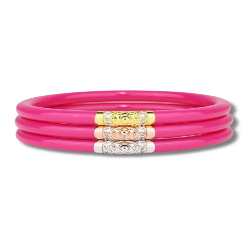 BudhaGirl 3 Kings Bangles - Epic Pink (Set Of 3) | RESTOCK