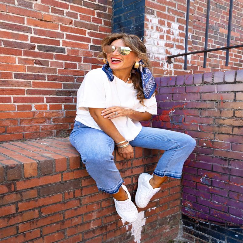 Crew Neck Top - Ivory