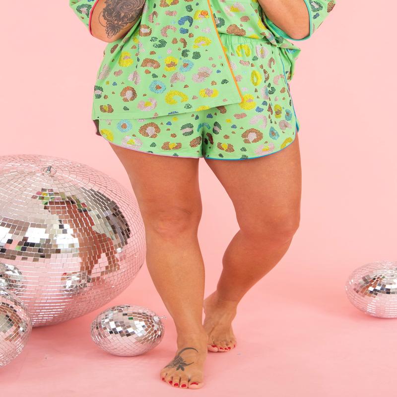 Leopard PJ Short | Queen Of Sparkles - SALE