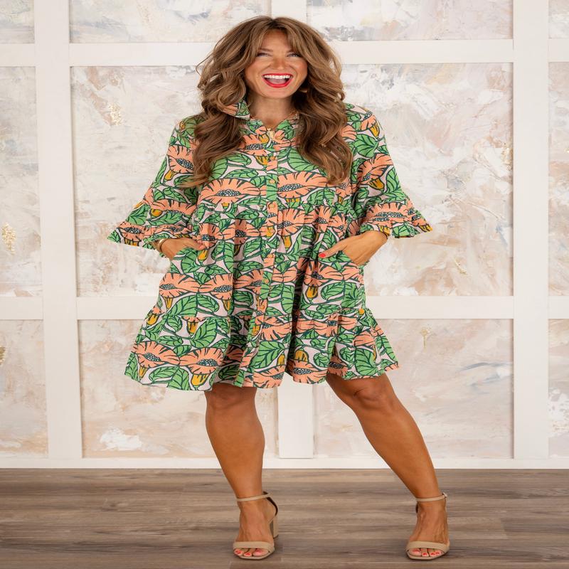 Palms Away Dress - SALE