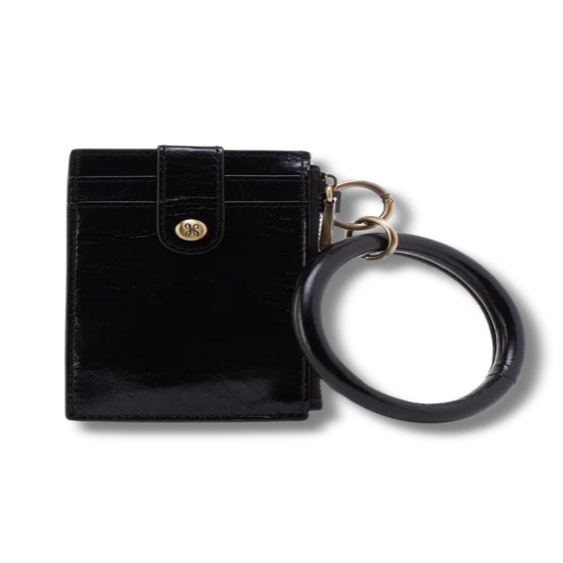 Ring Credit Card Wristlet - Black | HOBO | RESTOCK