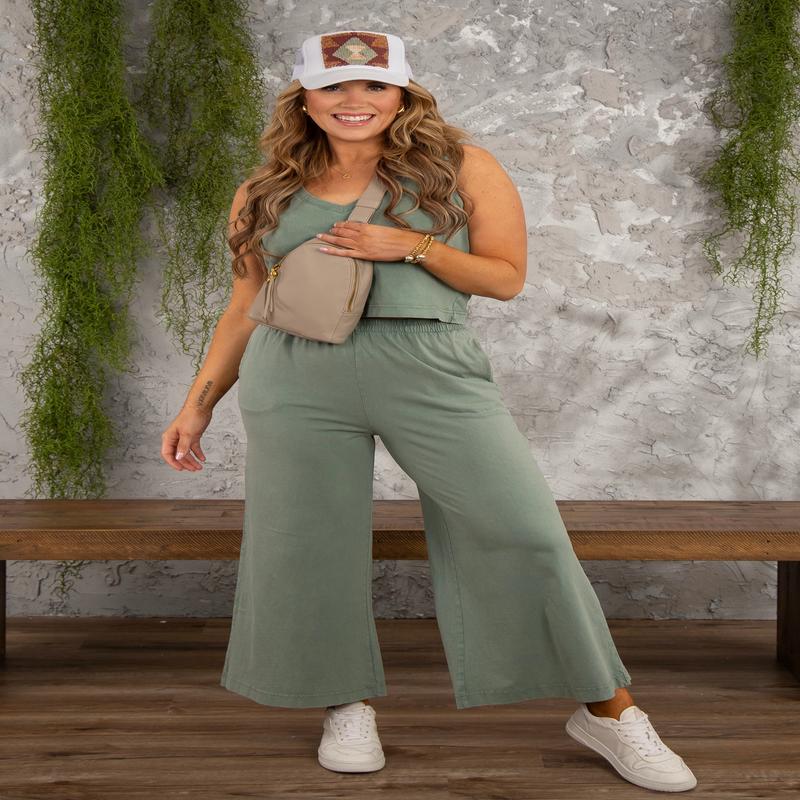 Scout Jersey Pant - Palm Green | Z Supply - SALE