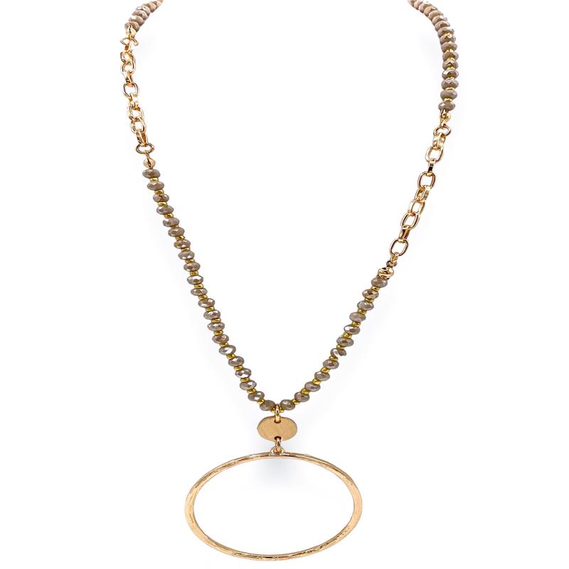 Far From The Truth Necklace - Lt. Mocha