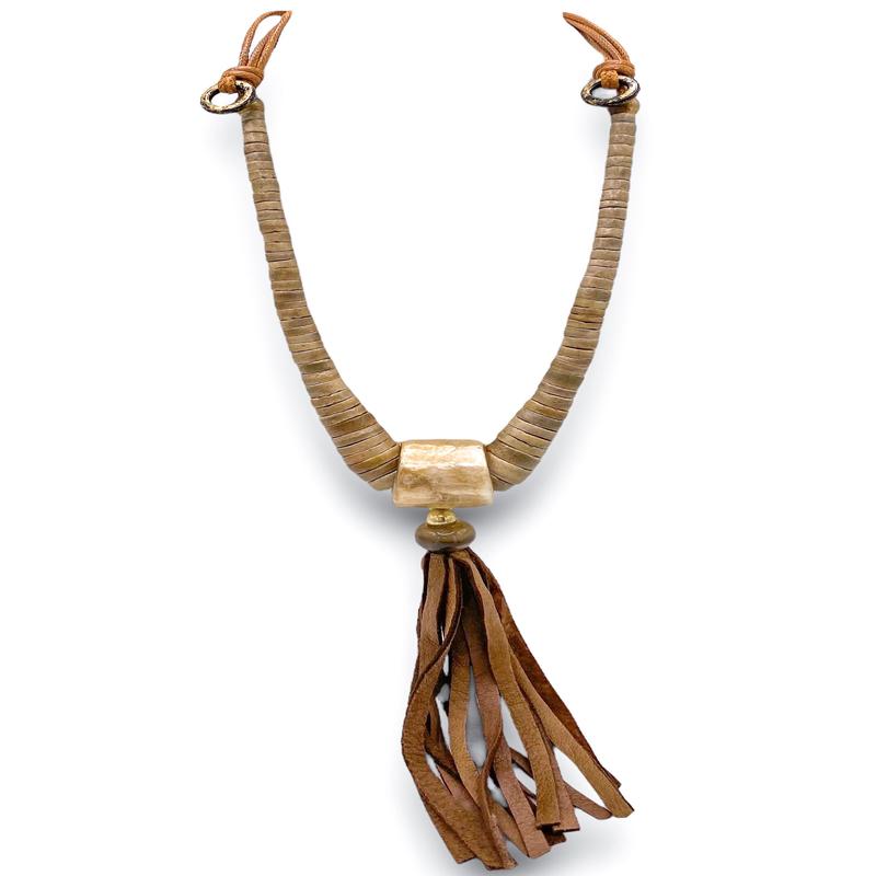 Full Living Necklace - Brown