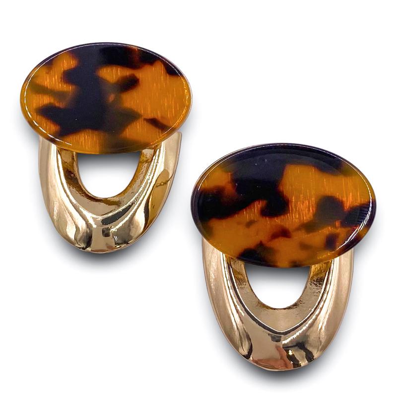 Keeping Cool Earrings - Tortoise - FINAL SALE