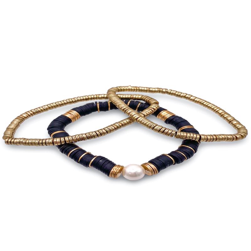 Made For You Bracelet Set - Black - FINAL SALE