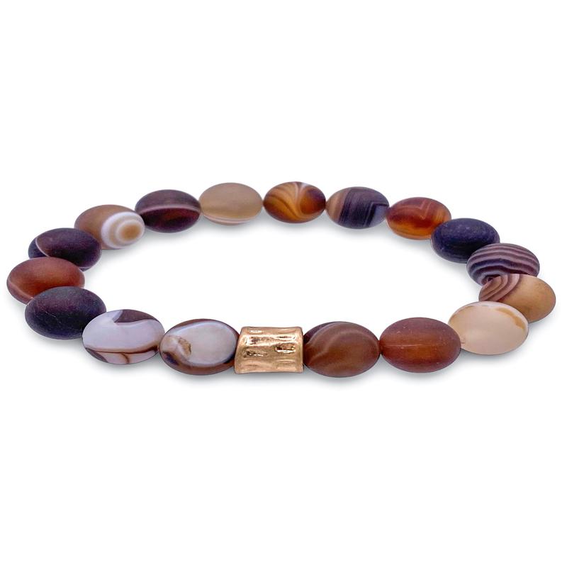Set in Stone Bracelet - Grey/Brown