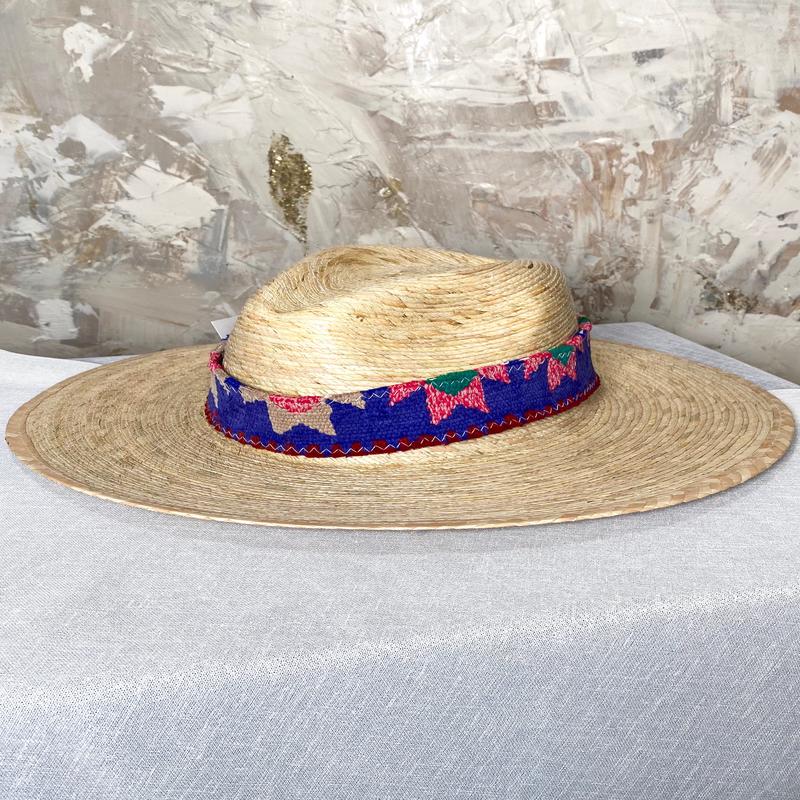 Straw Hat w/Band - 59 - FINAL SALE