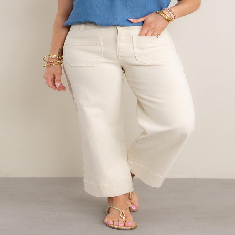 The Marine French Vanilla Straight Leg Pant