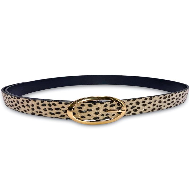 Classic On The Go Belt - Cheetah Beige