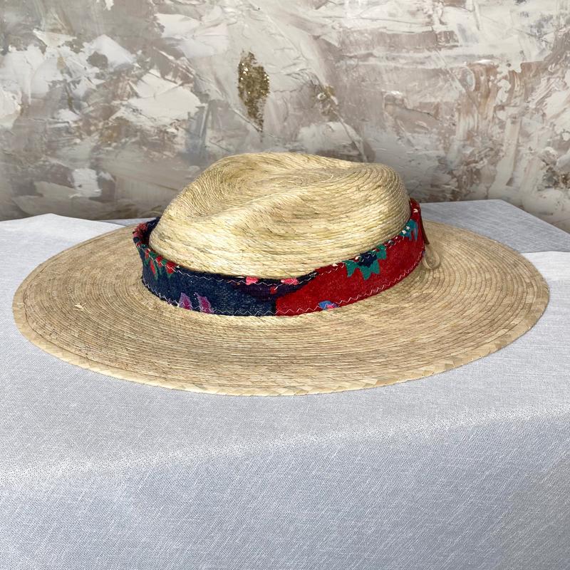 Straw Hat w/Band - 53 - FINAL SALE