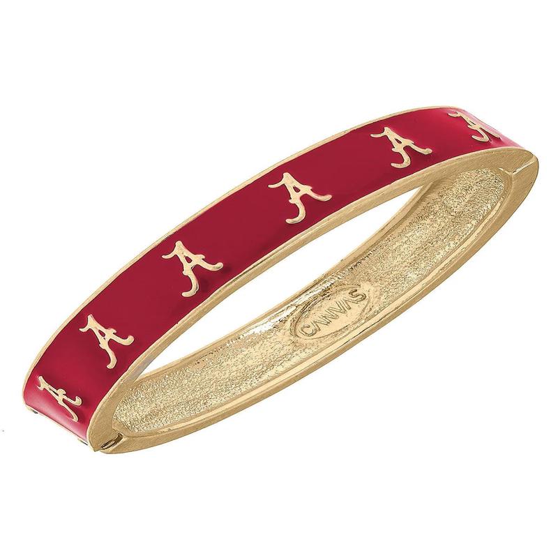 AL Crimson Tide Hinge Bangle - Crimson - FINAL SALE