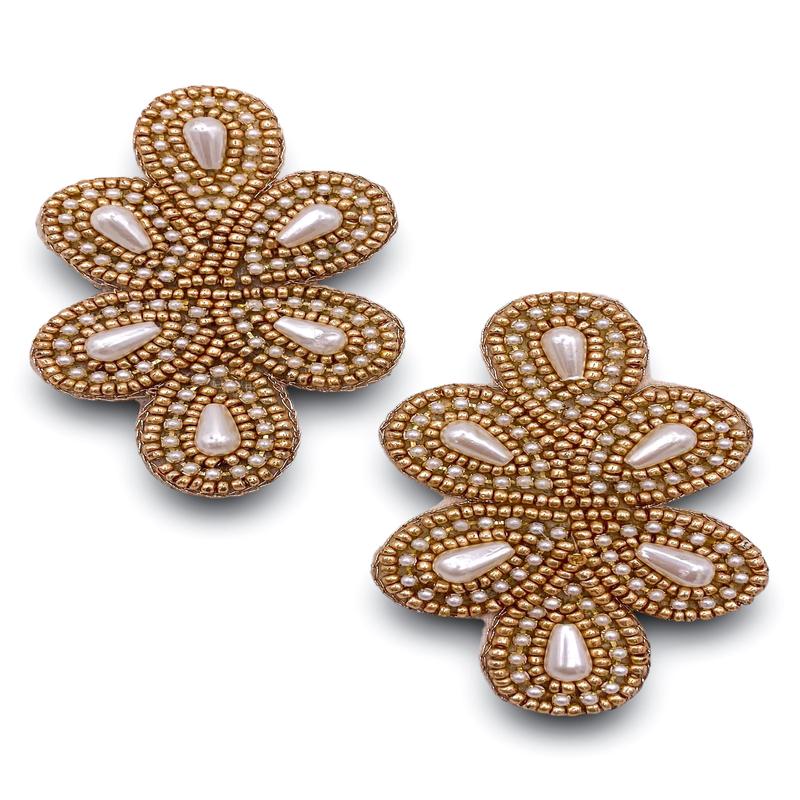 Linda Earrings - Pearl - FINAL SALE