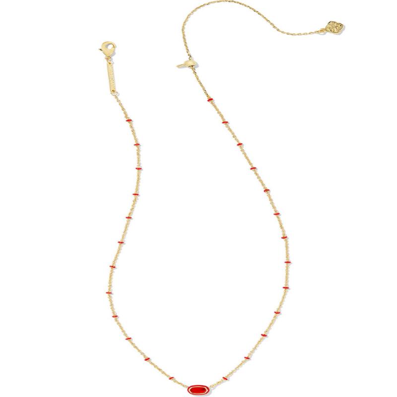 Mini Elisa Necklace - Gold Red Illusion | Kendra Scott - SALE