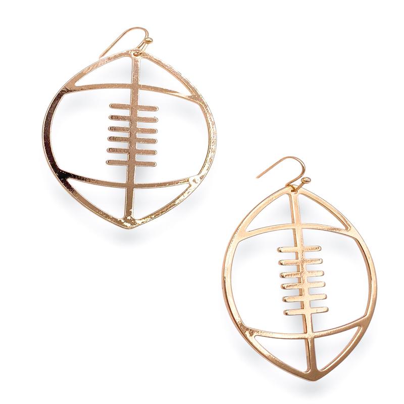 Open Throw Earrings - Gold