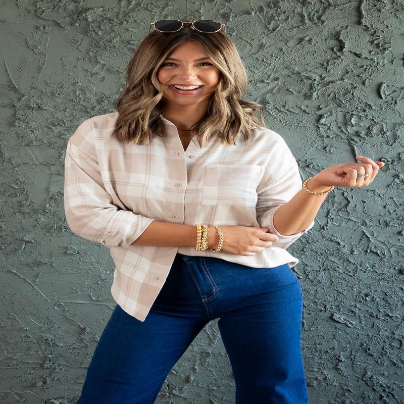 River Plaid Button Up - Putty | Z Supply - SALE