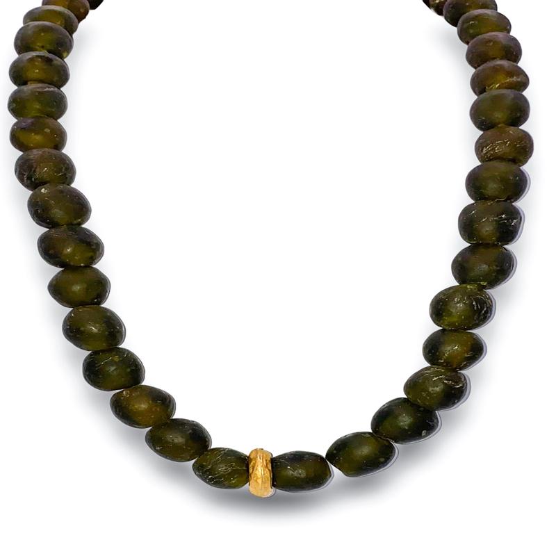 Stone Cold Necklace - Olive | Virtue - SALE