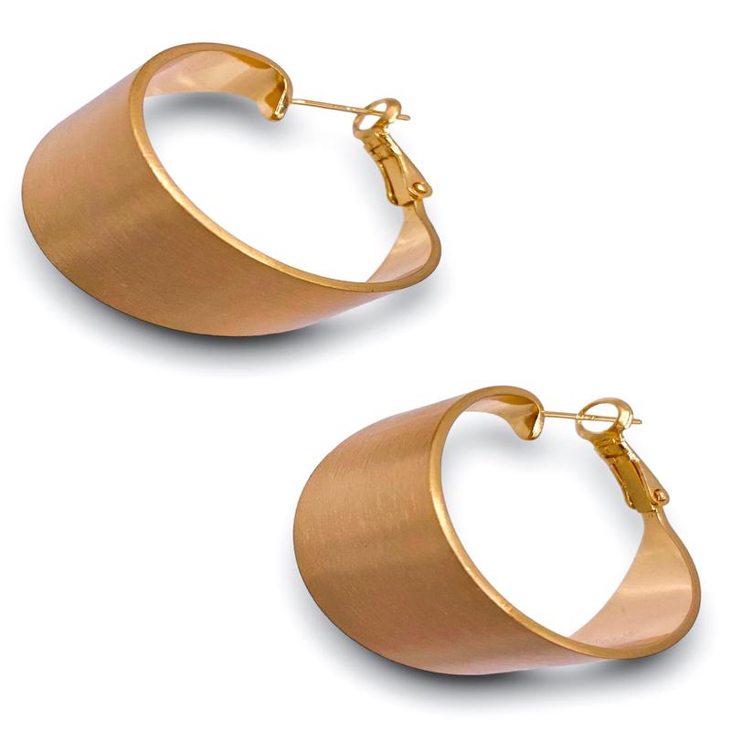 Walking Alone Hoops - Matte Gold | RESTOCK