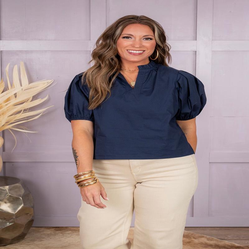 Want You Back Top - Navy - FINAL SALE