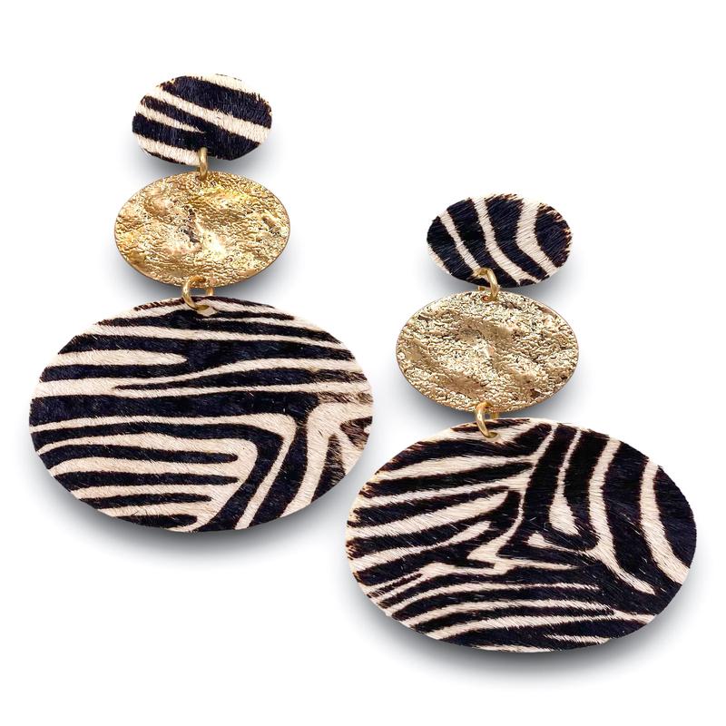 Wild Life Zebra Earrings