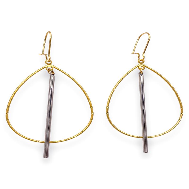 Bail You Out Mini Hoop - Silver/Gold | Virtue - FINAL SALE
