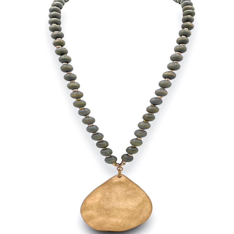 Band Together Necklace - Gray