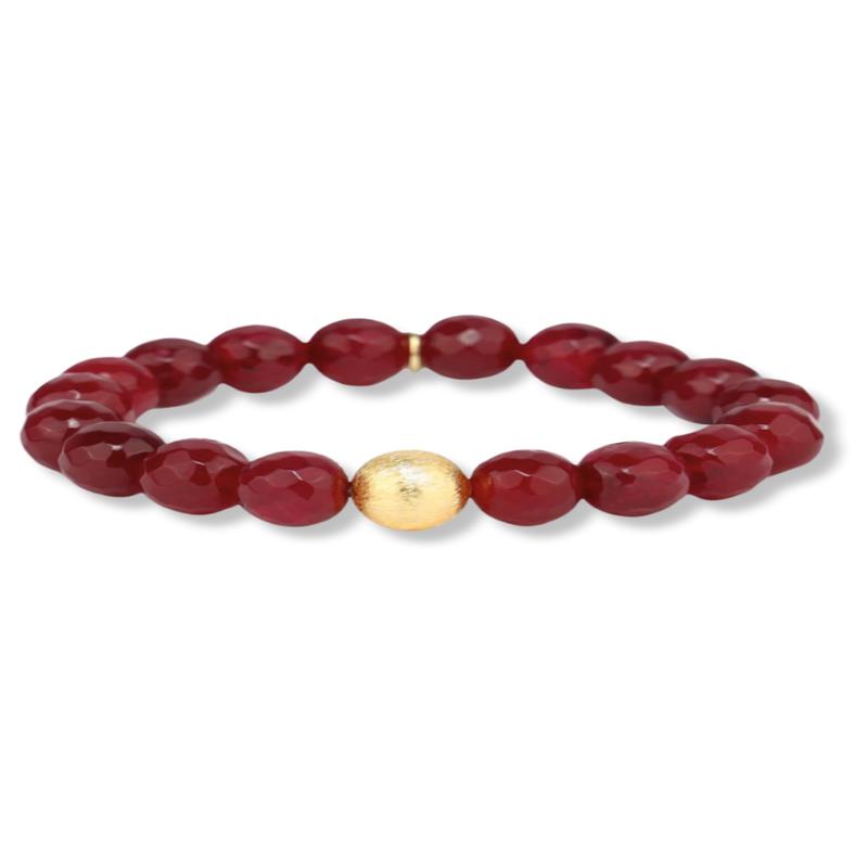 BudhaGirl Bianca Ruby Beaded Bracelet