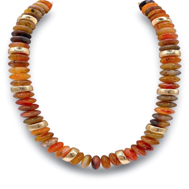 Going Far Necklace - Brown