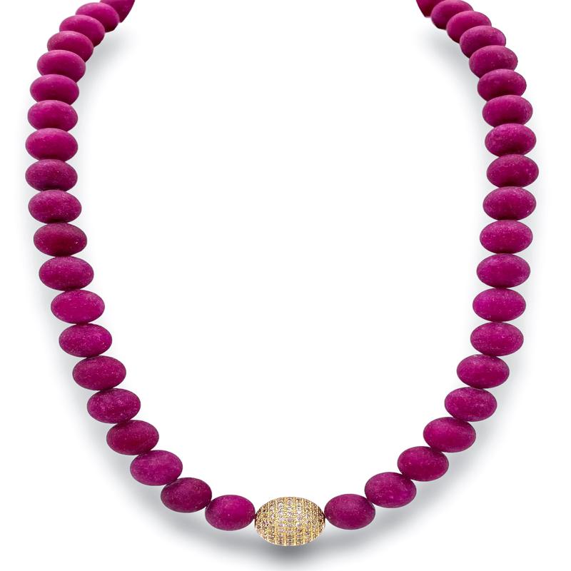 In Full Swing Necklace - Cranberry | Virtue