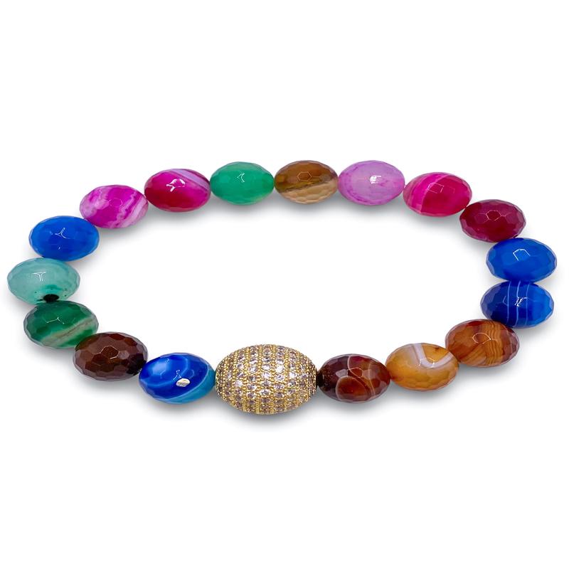 Brave Enough Bracelet - Pink Agate | Virtue - FINAL SALE
