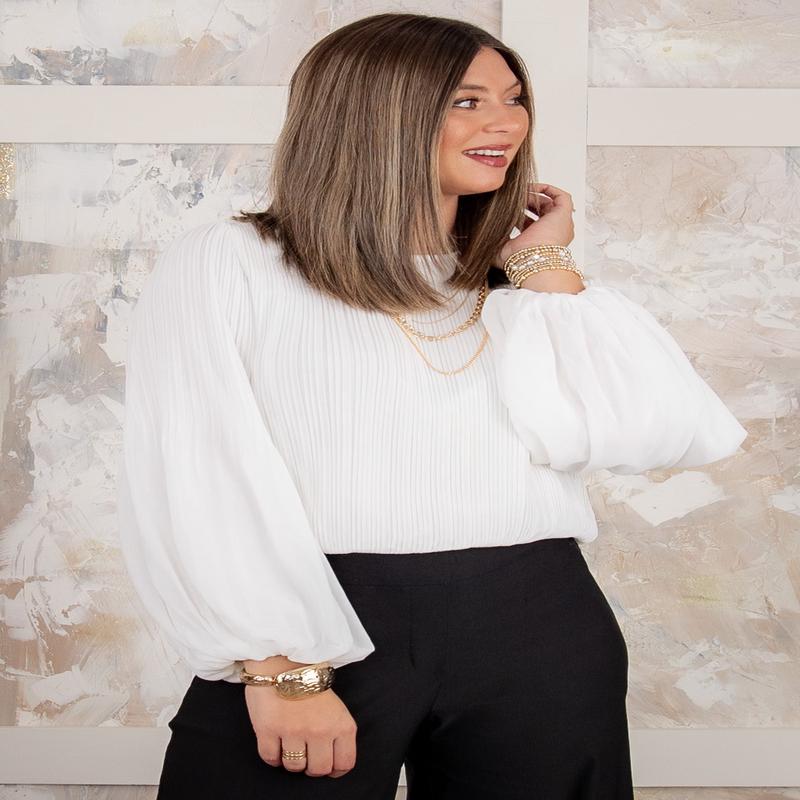 Clear View Blouse - Foam White