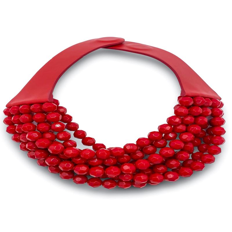 Fairchild Baldwin Bella Lipstick Red Necklace