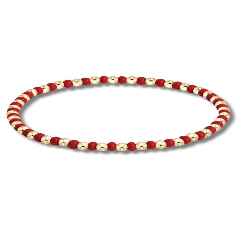 Gameday Hope Grateful Bracelet - Crimson | E-Newton