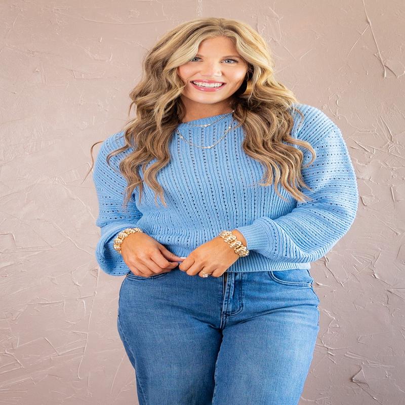 In The Blue Sweater - FINAL SALE