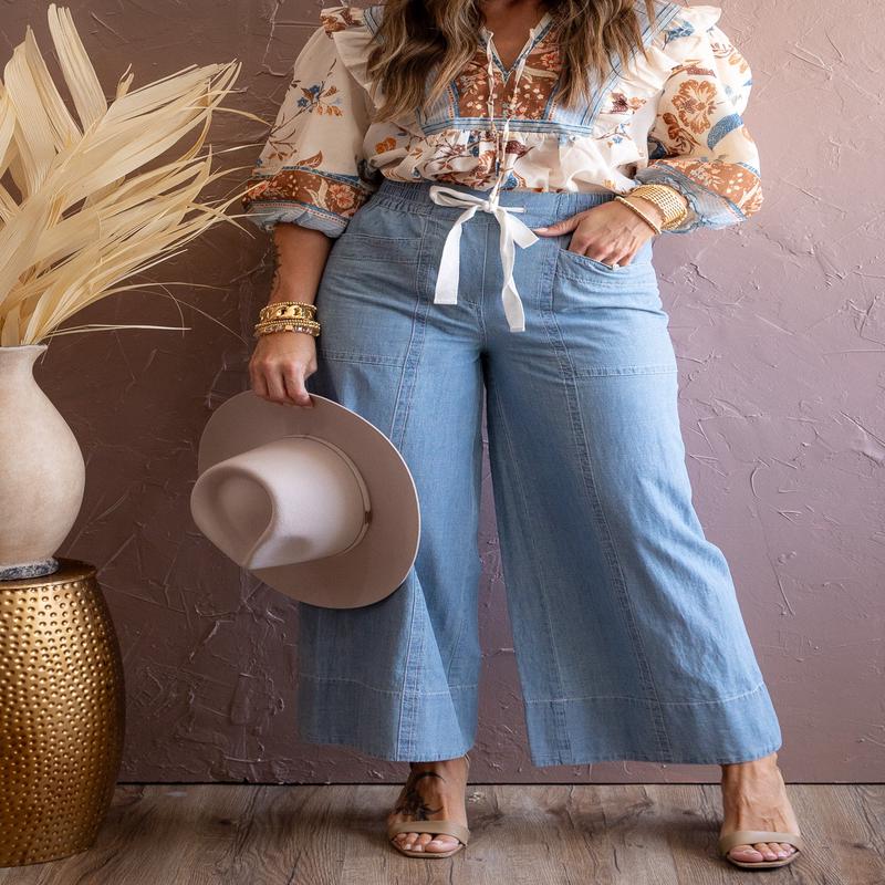 Just For You Drawstring Crop Pant - FINAL SALE