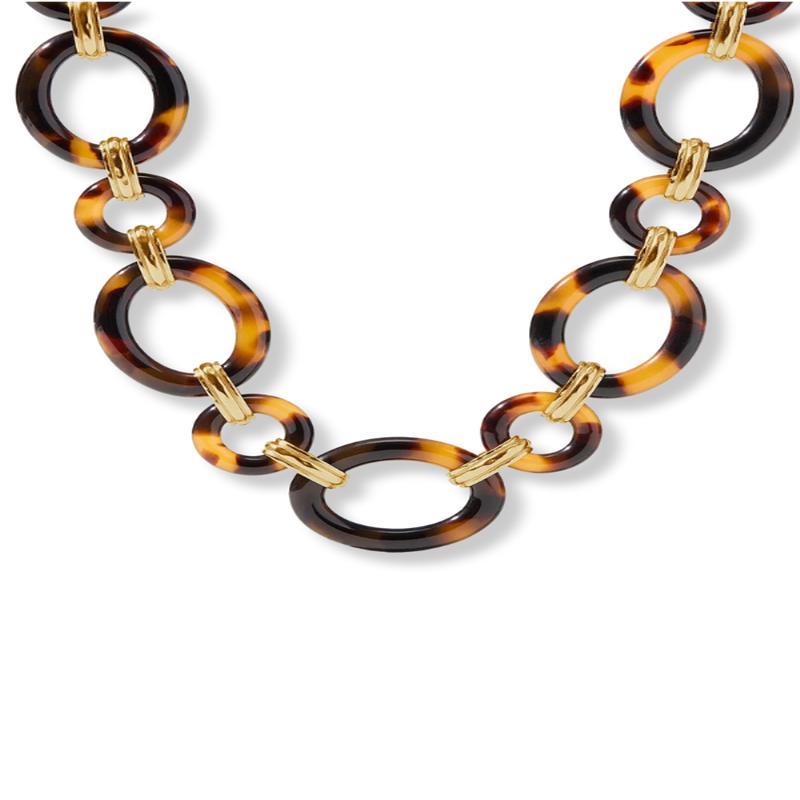 Madison Link Necklace - Tortoiseshell | Julie Vos | RESTOCK