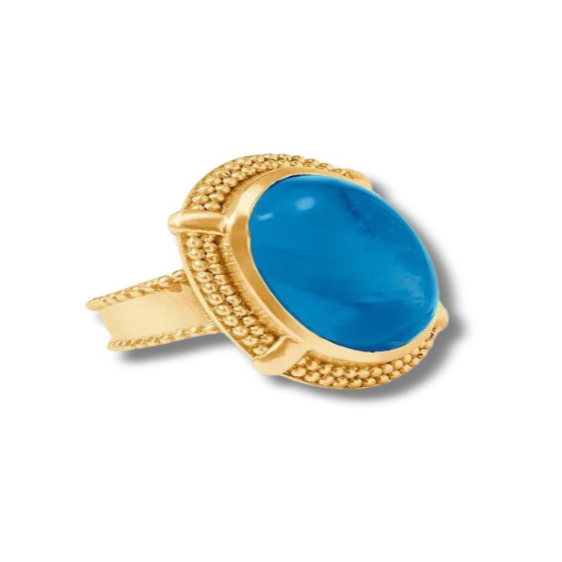 Cabochon Statement Ring (Size 7) - London Blue | Julie Vos